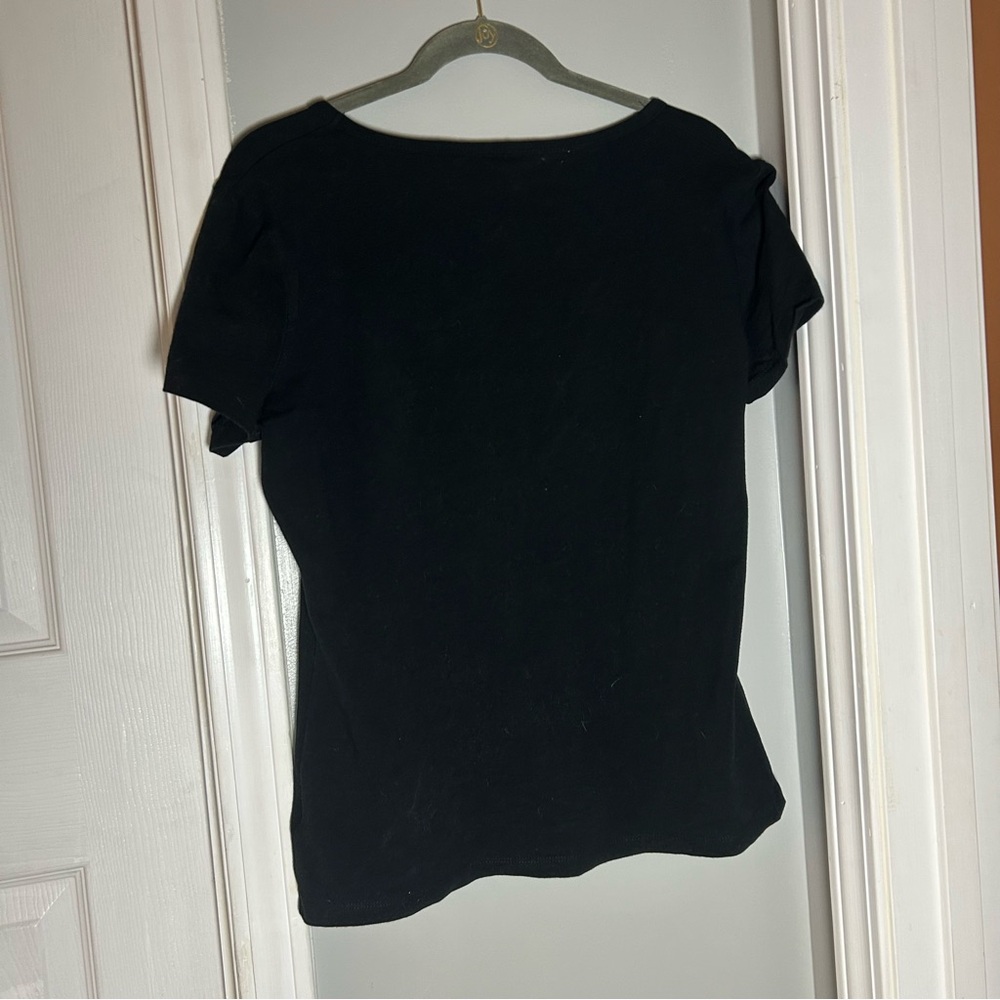 Harley-Davidson Sequin Black Shirt Size Large L USA Made Classy RN 0103819 Vtg - Picture 5 of 8